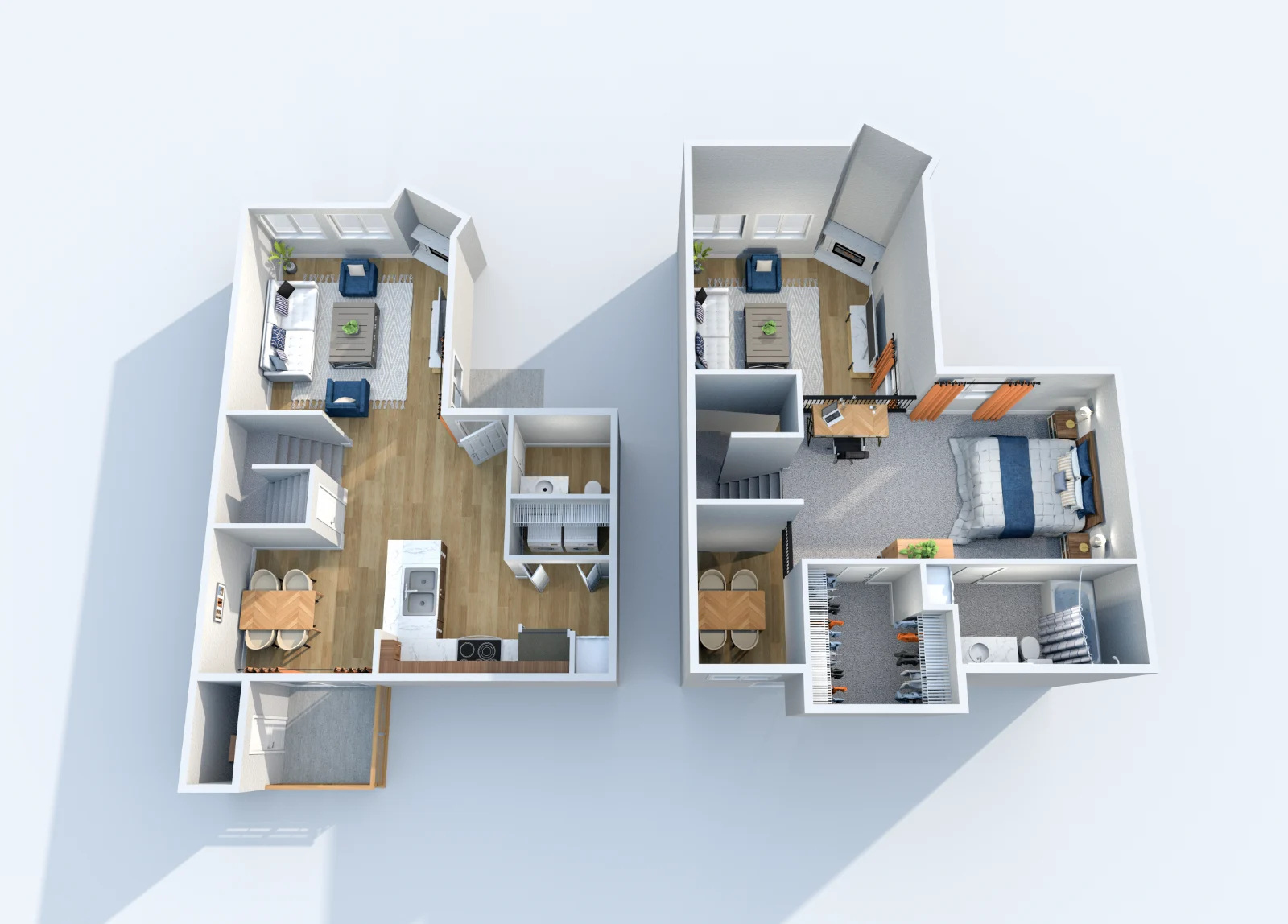 Redgate — floor plan, Plan A3 · 1 bed · 1.5 baths · 839 sq ft
